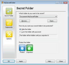MySecretFolder界面预览 简洁高效的隐私加密软件